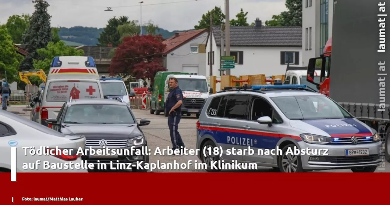 Tödlicher Arbeitsunfall: Arbeiter (18) starb nach Absturz auf Baustelle in Linz-Kaplanhof im Klinikum