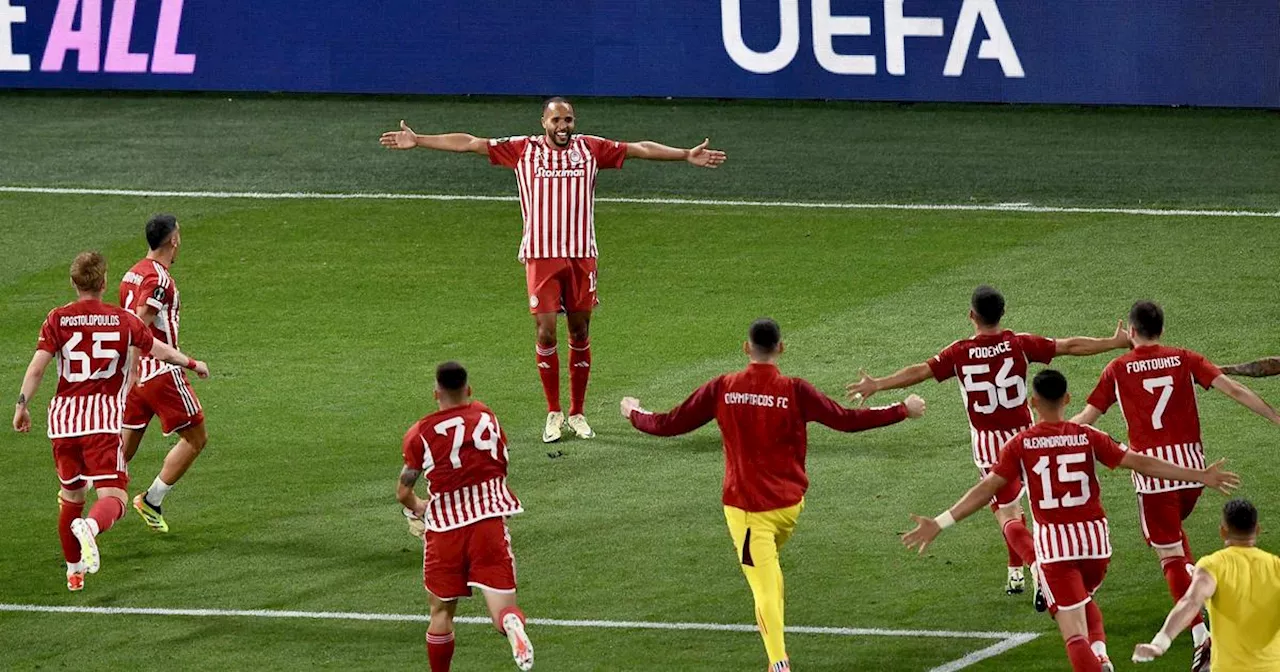 Ligue Europa Conférence: l'Olympiakos remporte la première coupe d’Europe de son histoire contre la Fiorentina