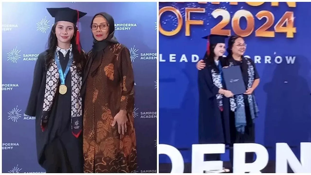 6 Momen Wisuda SMP Richelle Skornicki Adik Sandrinna Michelle, Didampingi Ibunda