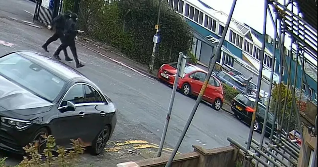 CCTV appeal after knife and axe-wielding robbers leave man in hospital