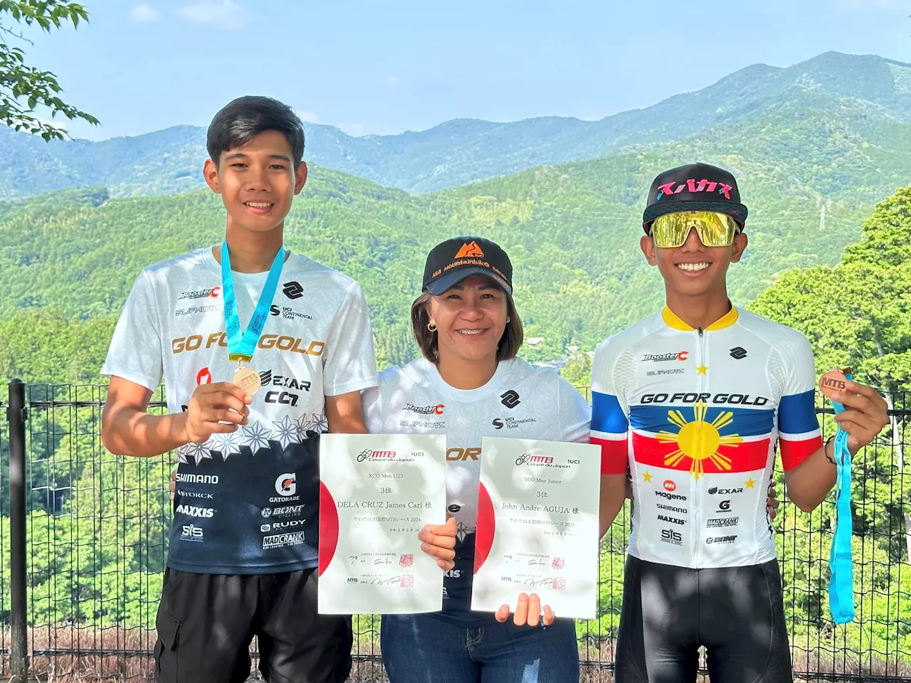 Aguja, Dela Cruz reap bronze in Japan MTB