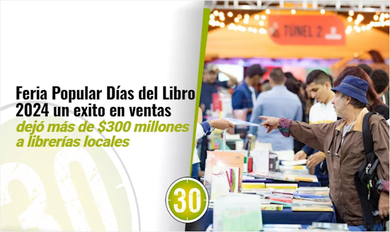 Feria Popular Días del Libro 2024, dejó más de $300 millones en ventas a librerías locales