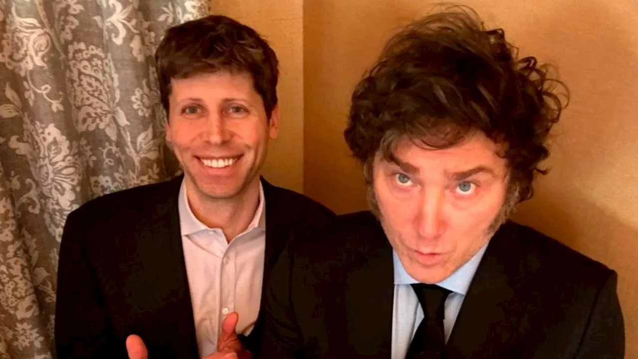 Javier Milei se reunió con Sam Altman, CEO de OpenAI y creador de ChatGPT