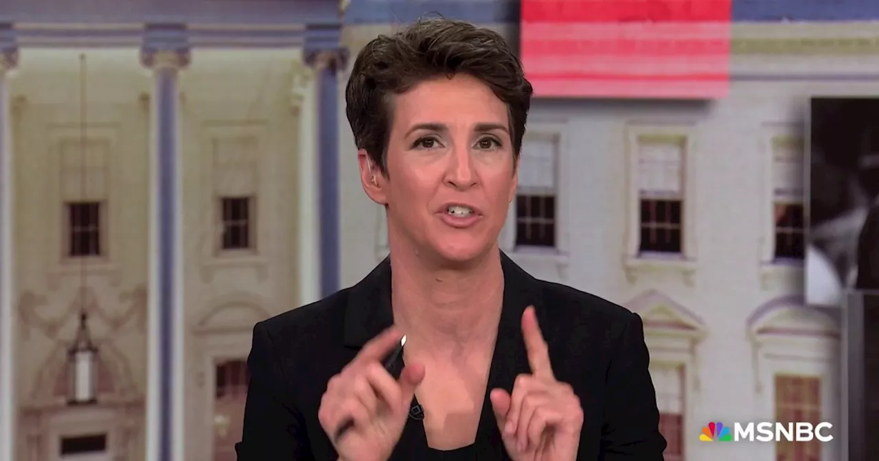 Rachel Maddow reenacts key debunking of Trump defense argument