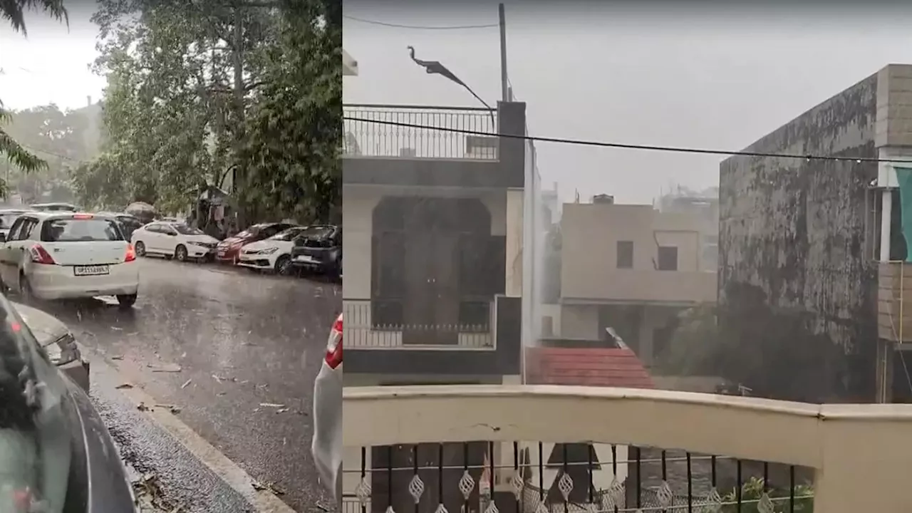 Noida Rain : आसमान से बरस रही आग के बीच नोएडा में झमाझम बारिश, गर्मी से मिली थोड़ी राहत