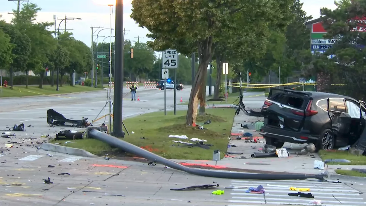 1 killed, 3 injured in major Elk Grove Village crash after car ran red light: Police