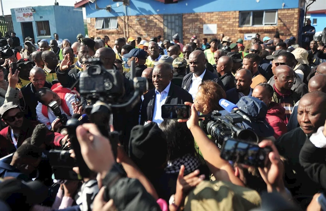 Ramaphosa confident that voters will give the ANC 'a firm majority'