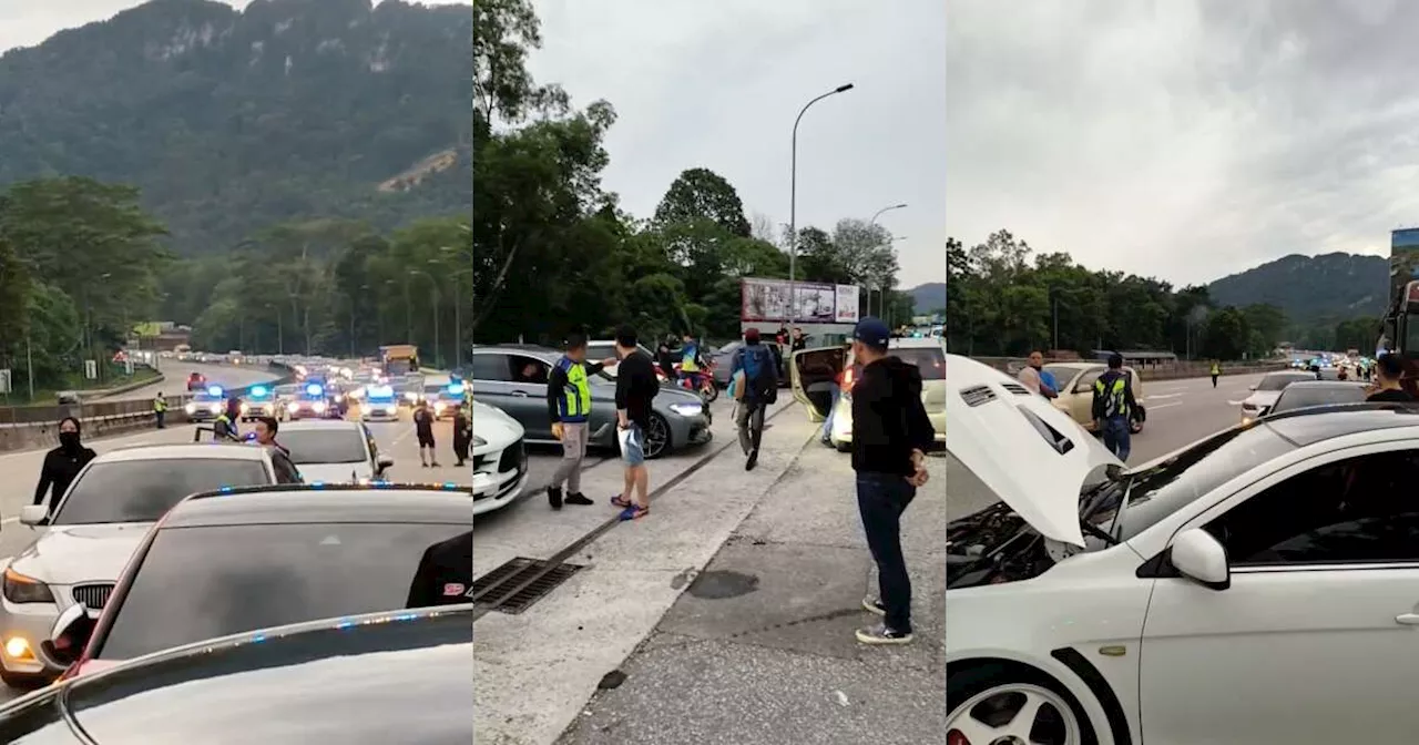 Polis block Karak highway in joint operation to bust Genting touge cars and bikes