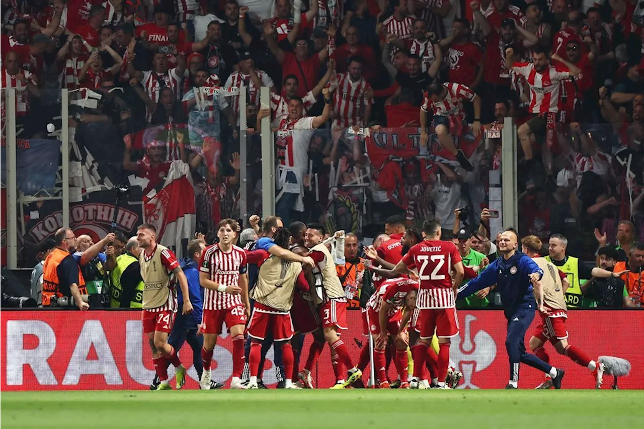 Olympiakos Piräus holt erstmals Europacup-Titel nach Griechenland