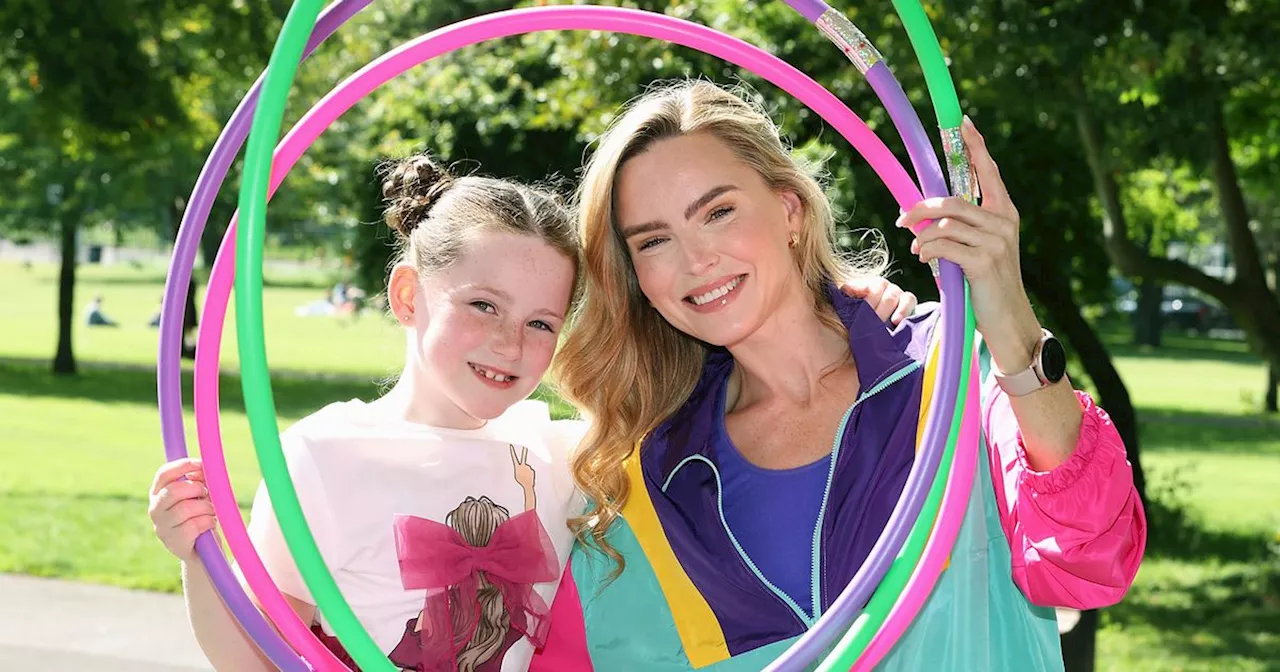 Sarah Morrissey encourages daughter Sadie to get moving through fun activities