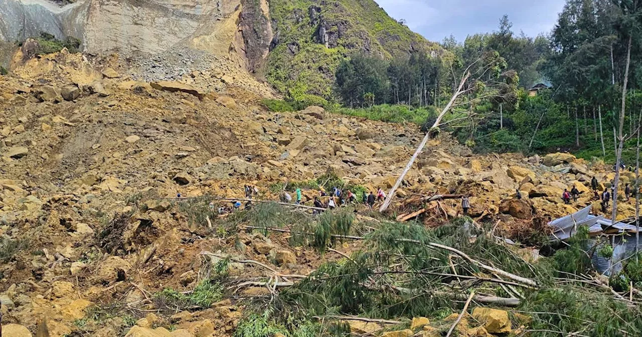 'A mountain fell on them' says rescue worker at PNG landslide site