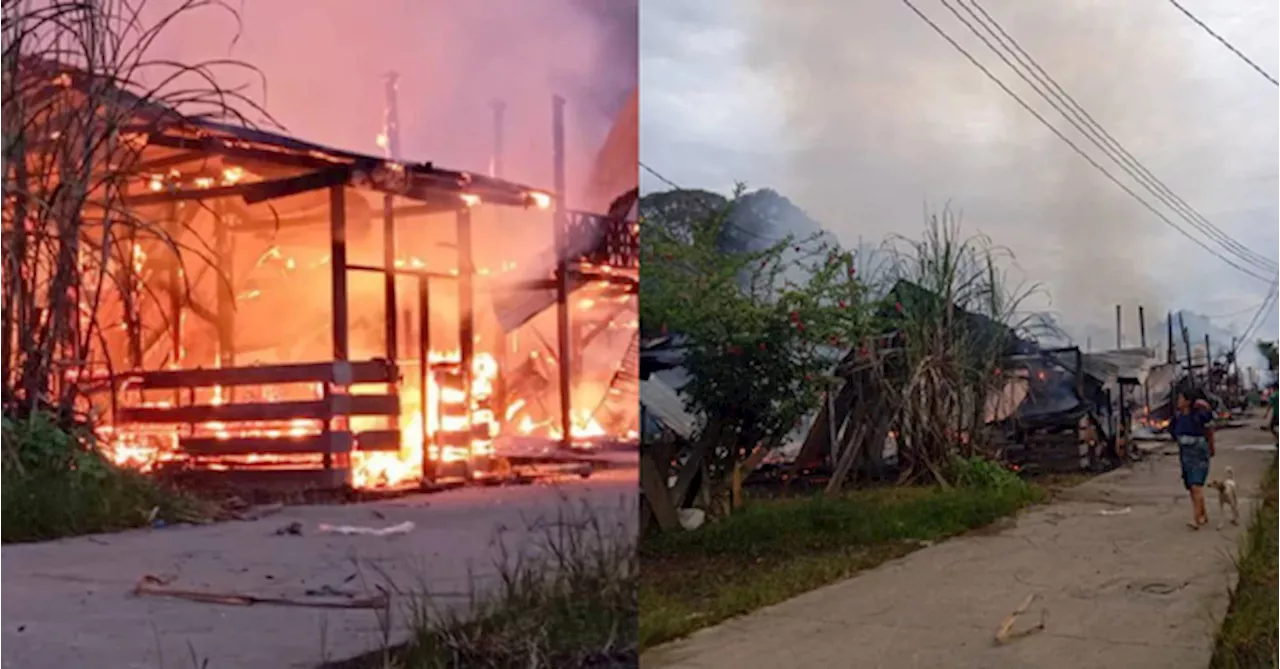 A Longhouse In Sarawak Caught On Fire & It Took The Bomba 6 Hours To Get There