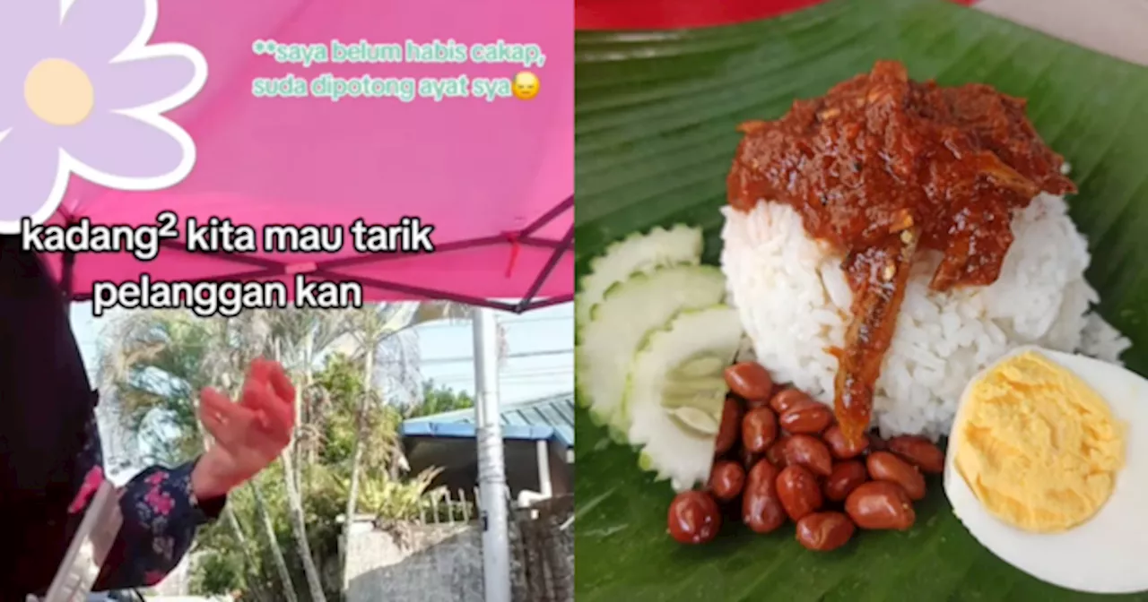 Anggap Mahal, Pelanggan Tak Puas Hati Peniaga Jual Nasi Lemak Tepi Jalan RM3 Sebungkus