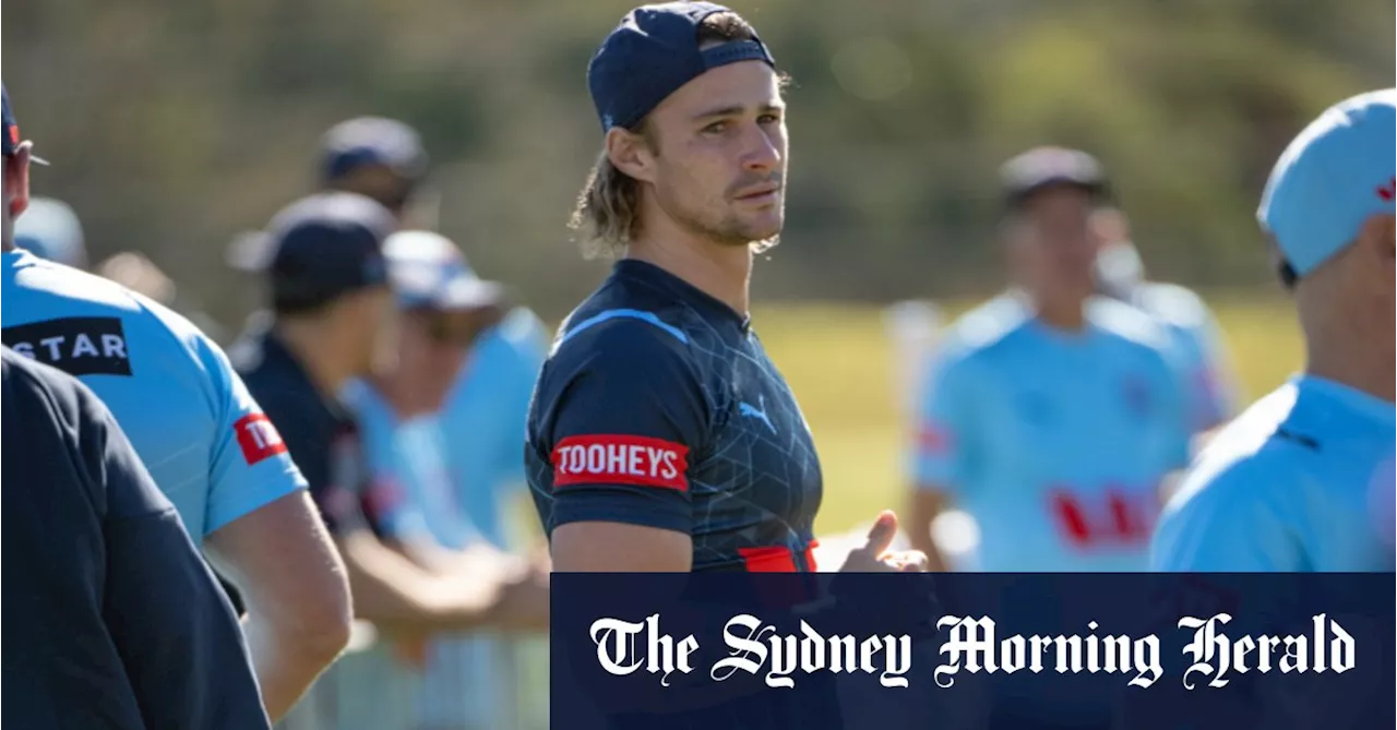 Nicho Hynes sits out day one of Blues training