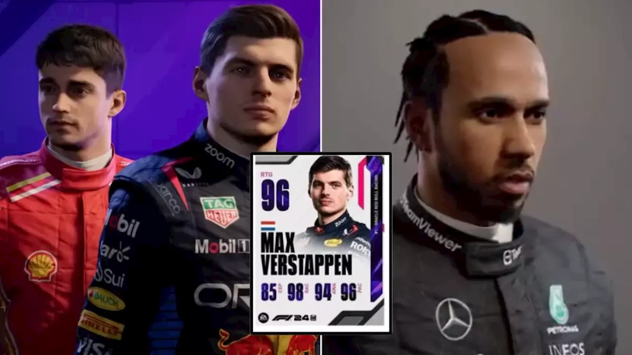 Fans slam 'disgraceful' Lewis Hamilton rating compared to Max Verstappen in the new EA F1 game