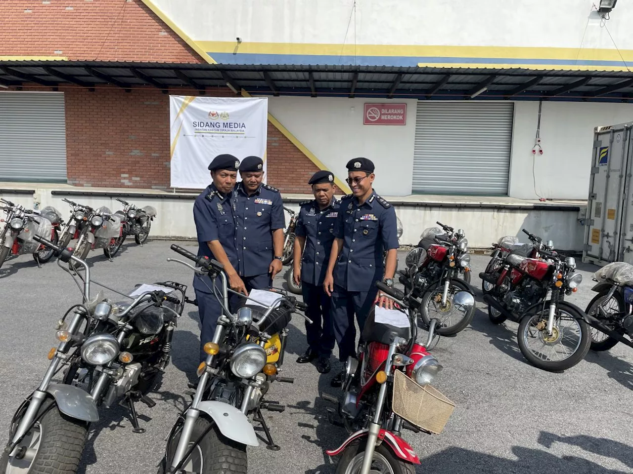 Perak Customs Department raid uncovers 39 untaxed motorcycles in Penang