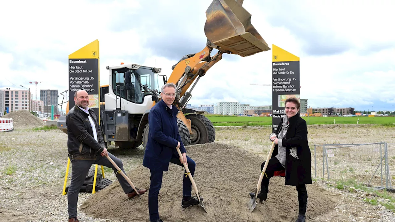 U5-Ausbau in München: Bauarbeiten für den U-Bahnhof Freiham starten