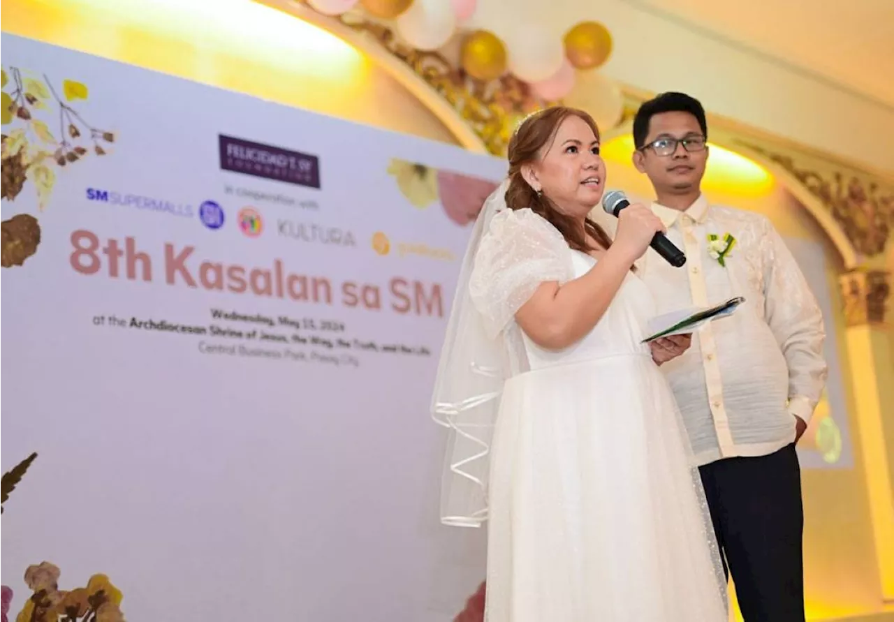 Felicidad T. Sy Foundation celebrates love, faith with '8th Kasalan sa SM' mass wedding