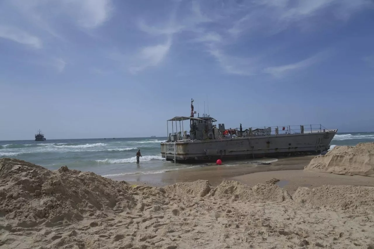 US-built pier will be removed from Gaza coast and repaired after damage from rough seas