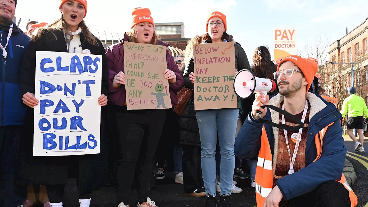 Junior doctors announce new strike action with 5-day walkout just before General Election...