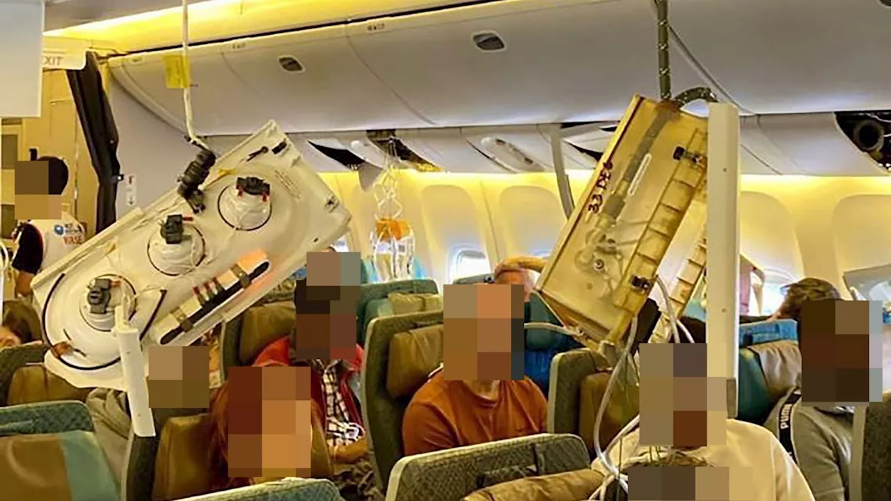 Singapore Airlines plane plunged nearly 180ft in just FOUR SECONDS during deadly turbulence that left Brit...