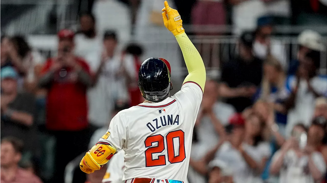 Ozuna's homer in seventh breaks scoreless tie as Braves blank Nationals