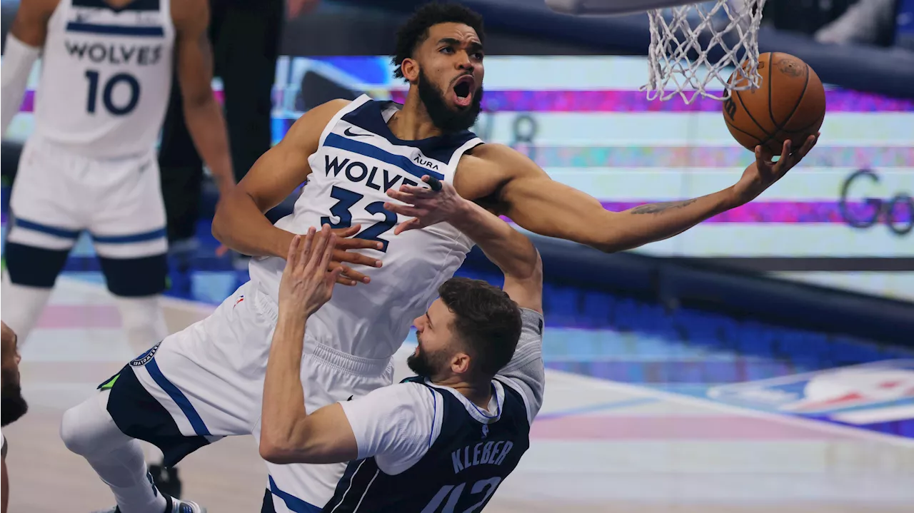 Towns, Edwards lift Wolves over Mavericks to avoid sweep