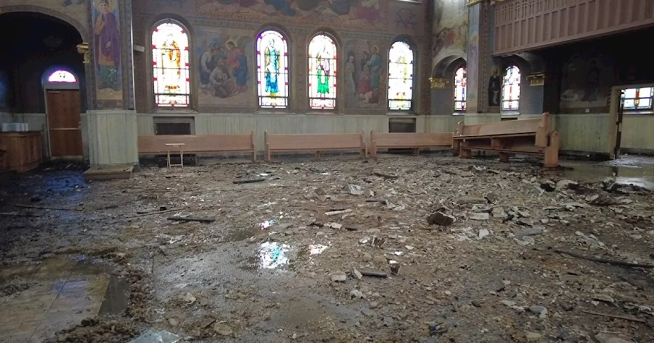 Devastation inside Saint Theodosius, Archbishop vows the church will remain a beacon of light