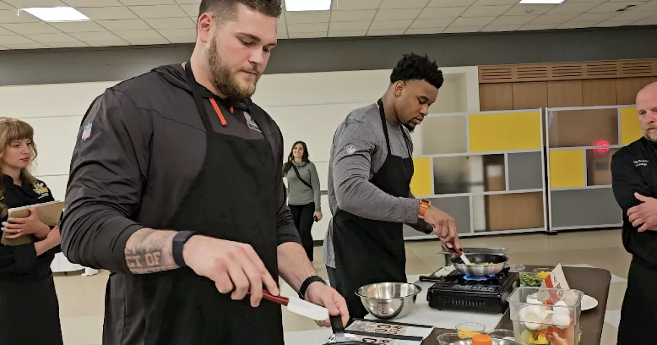 Rooks to Cooks: Browns newest players run drills not on the football field -- but in BW's kitchen