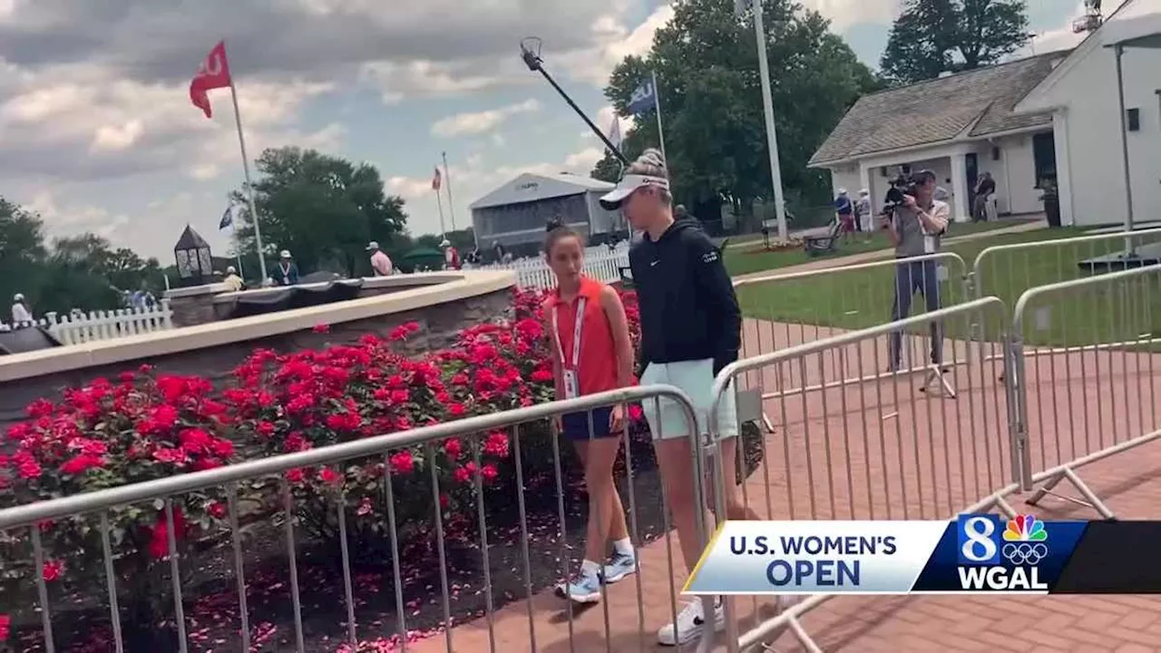 Lancaster student meets top golfer Nelly Korda, asks her a question