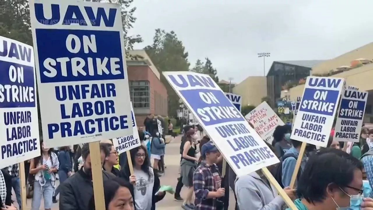 UCLA student workers join strike and demand amnesty for pro-Palestinian protesters