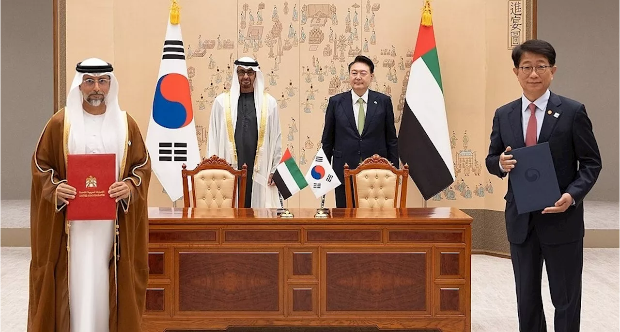 한·UAE, 제3국 원전 진출부터 청정수소 생산까지 손 맞잡는다