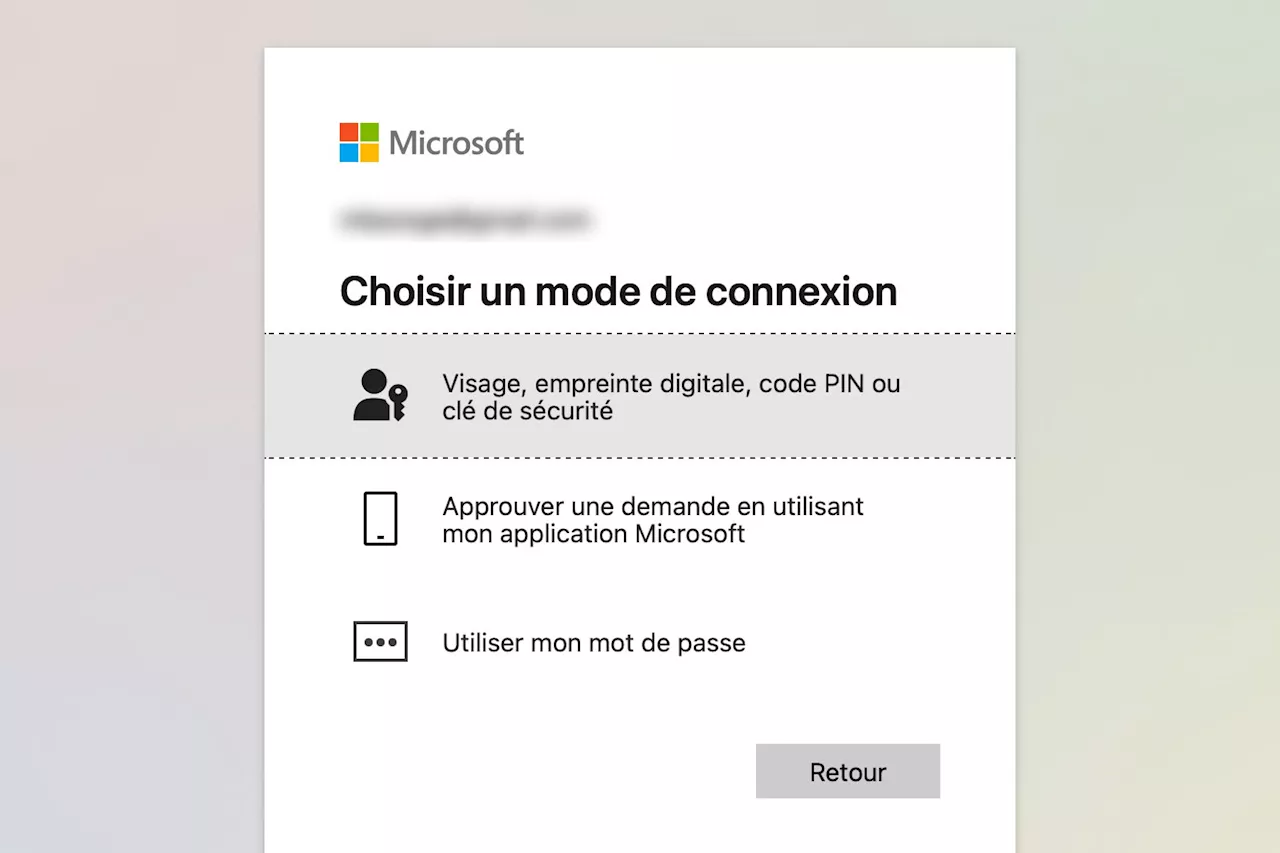 Les passkeys, plus efficaces que les mots de passe, peuvent maintenant déverrouiller les comptes Microsoft