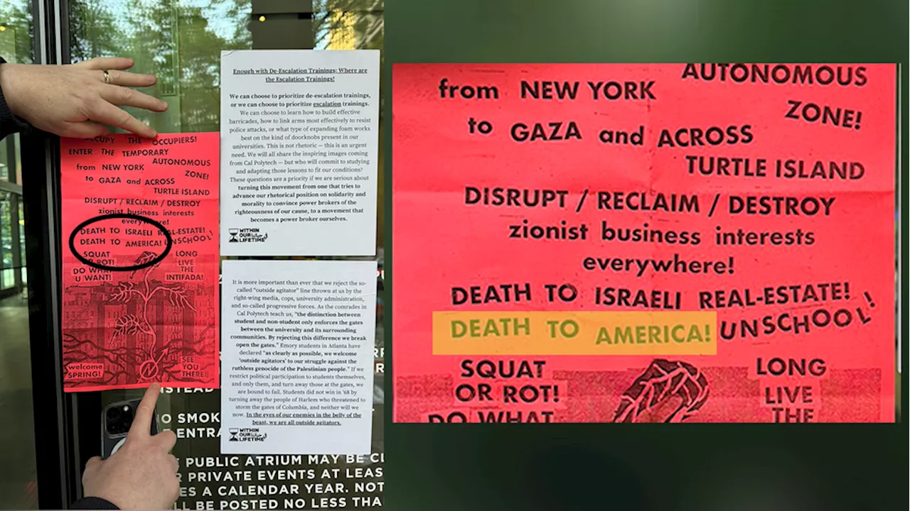 'Death to America': NYPD shares disturbing anti-American propaganda at NYU encampment