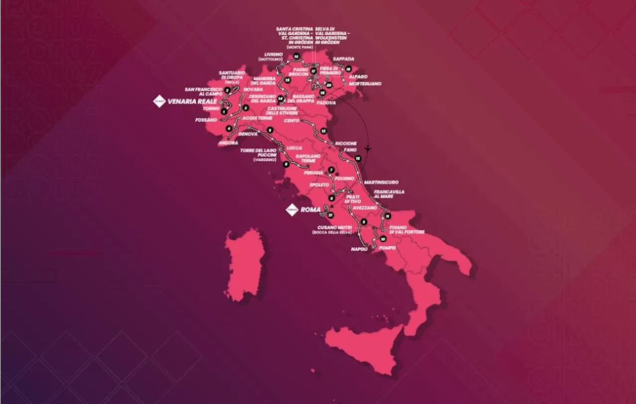 Giro 2024 : Le parcours complet étape par étape du Tour d'Italie