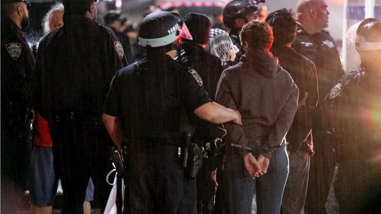 Police officer fired gun while clearing protesters from Columbia building, prosecutors say 