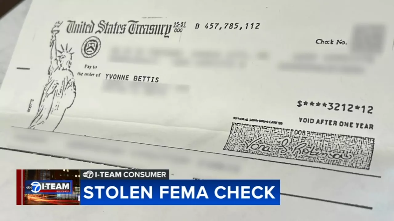 Dolton woman says FEMA check issued for 2023 flood damage was stolen and cashed