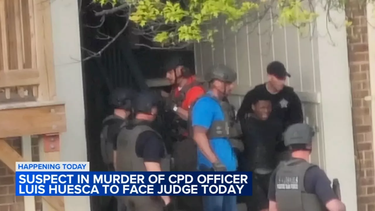 Xavier Tate, Jr., suspect in murder of CPD Officer Luis Huesca, due in court Friday