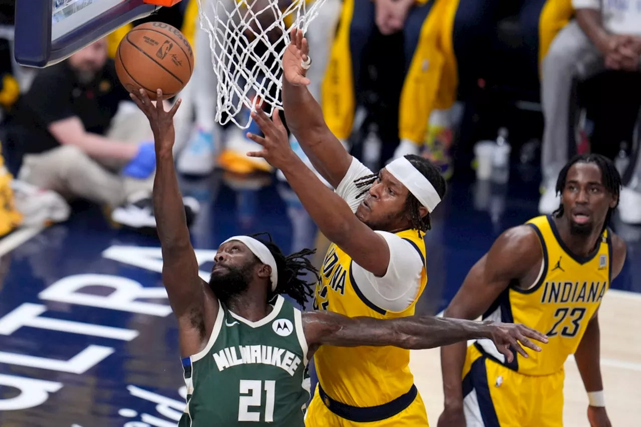 Patrick Beverley throws basketball at Pacers fans during Bucks’ elimination loss