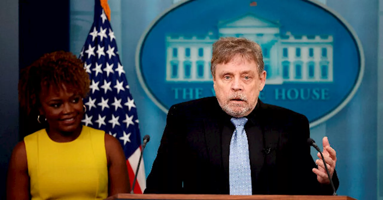 Watch: ‘Star Wars’ Star Mark Hamill Visits White House, Gushes over Karine Jean-Pierre and President ‘Joebi-Wan Kenobi’