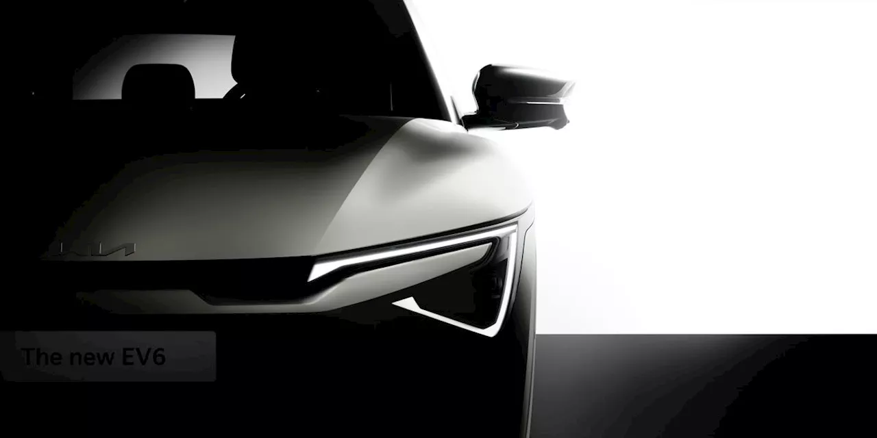 2025 Kia EV6 Refresh Teased with Angular New Headlights