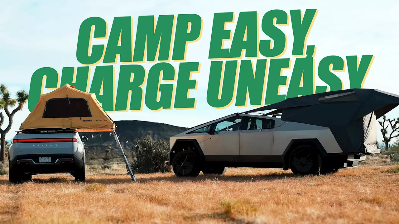 Tesla CyberTent Vs. Rivian Rooftop Tent: Camping In Electric Trucks