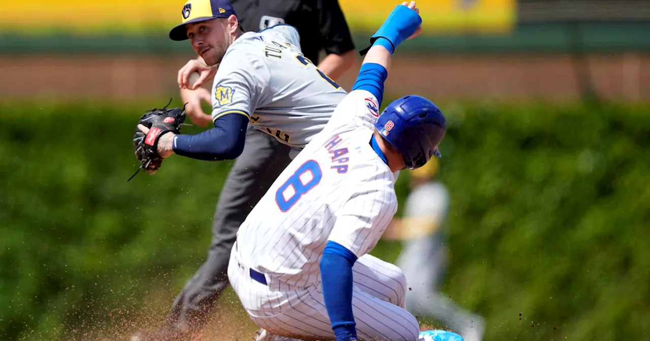 Chicago Cubs give up 3 runs in 8th to lose to Milwaukee Brewers