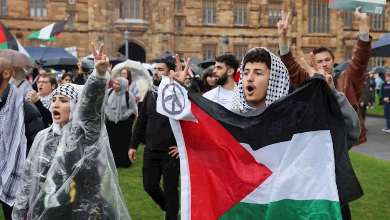 'Show solidarity': Pro-Palestinian protesters camp across Australian universities