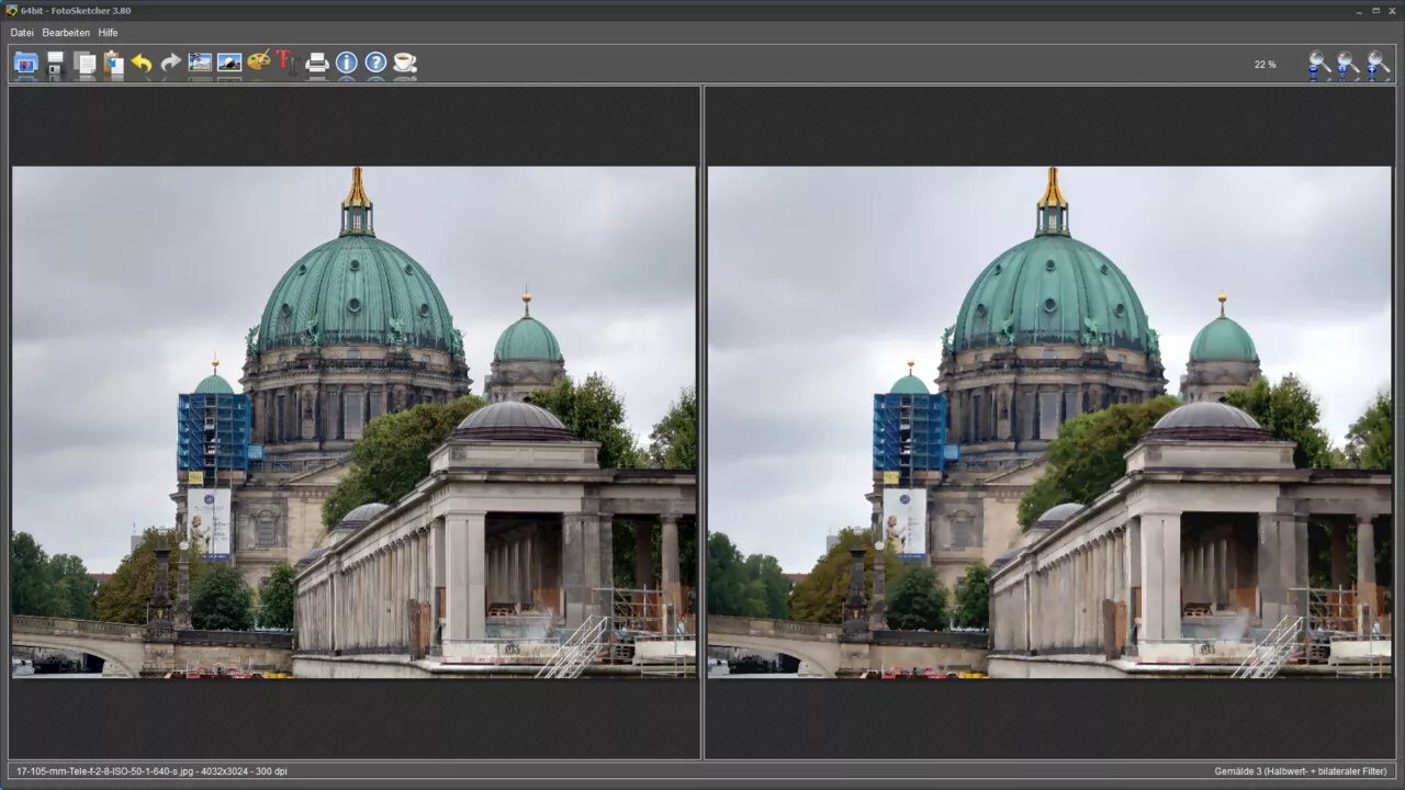 FotoSketcher 3.95: Update der Foto-Gemälde-App bringt neuen Effekt