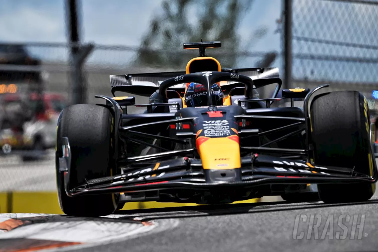 Max Verstappen fastest in only Miami practice as Charles Leclerc stops