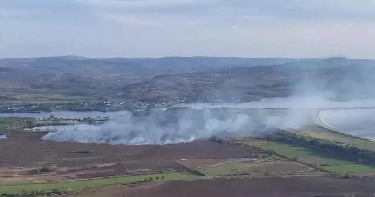 'Extreme' wildfire warning issued after huge blaze near Oban