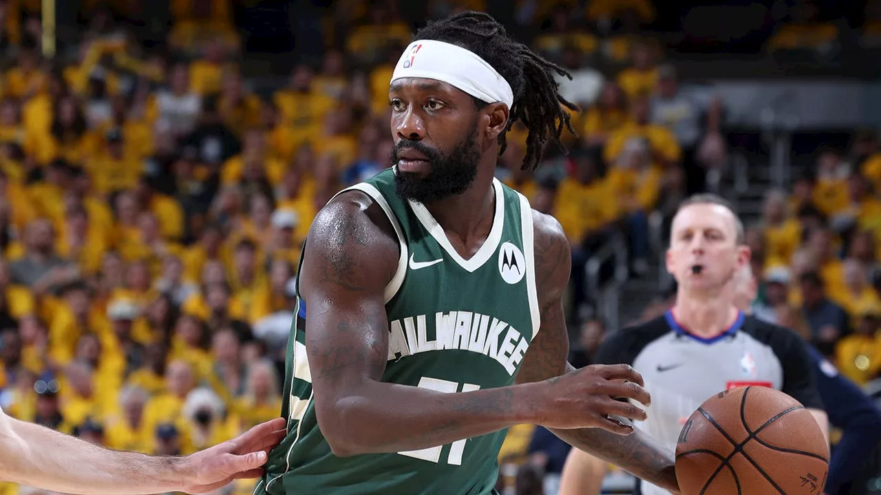 Bucks' Patrick Beverley hurls basketball at fans behind the bench during Game 6 loss to Pacers