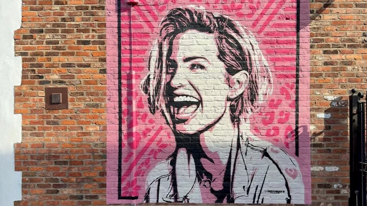 Mural of Girls Aloud singer Sarah Harding created in her Stockport hometown