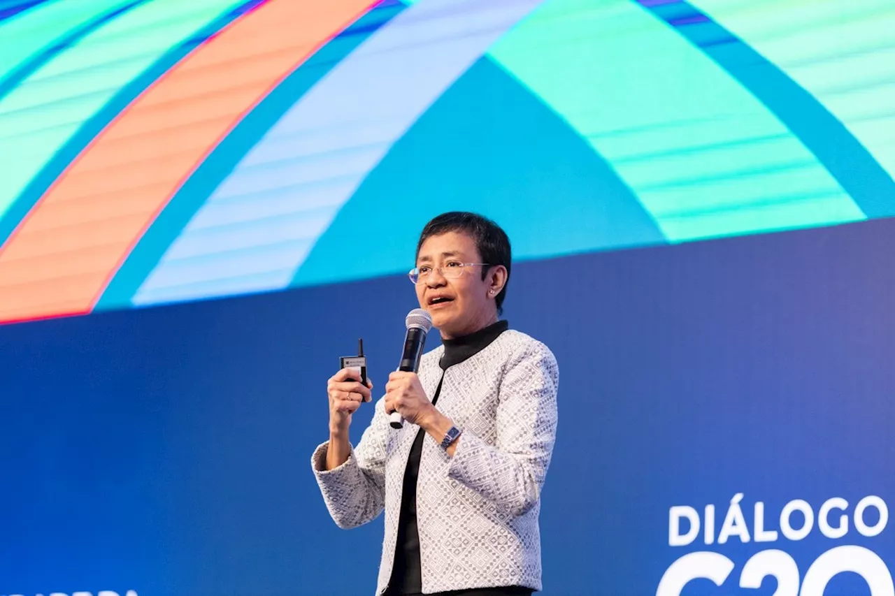 Regulação precisa acabar com 'impunidade das big techs', diz Maria Ressa, vencedora do Nobel da Paz